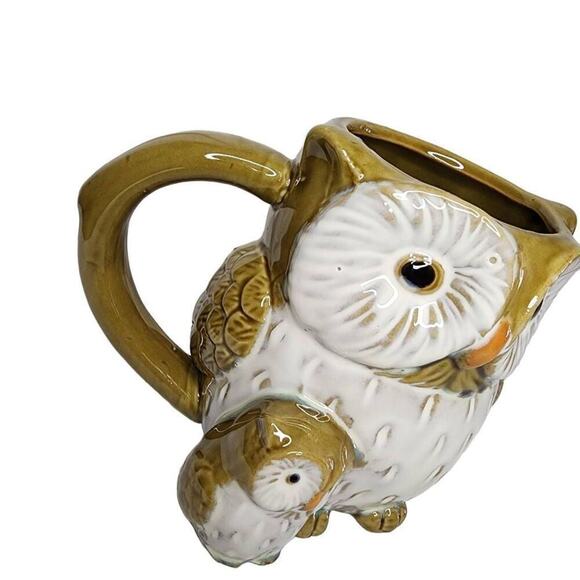 Cracker Barrel Coffee Mugs, Artisan Mother & Child Owl Ceramic Drinking Cup - Picture 8 of 8